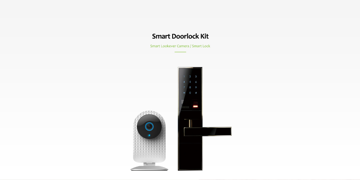 smart doorlock pack - camera and doorlock