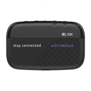 LiNK R62 MiFi Pocket Router, Black colour front view