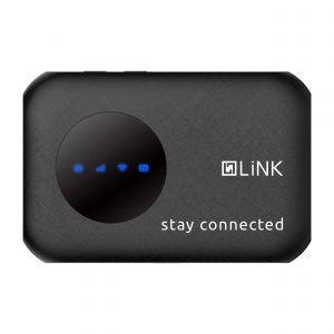 LiNK R80 MiFi Pocket Router, Black colour front view